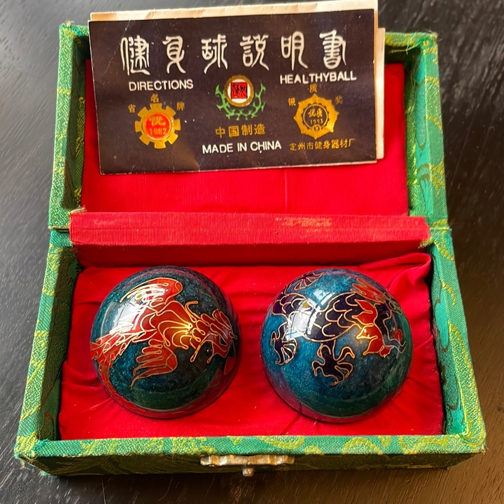 Vintage Chinese Musical Ball's, Meditation Chinese